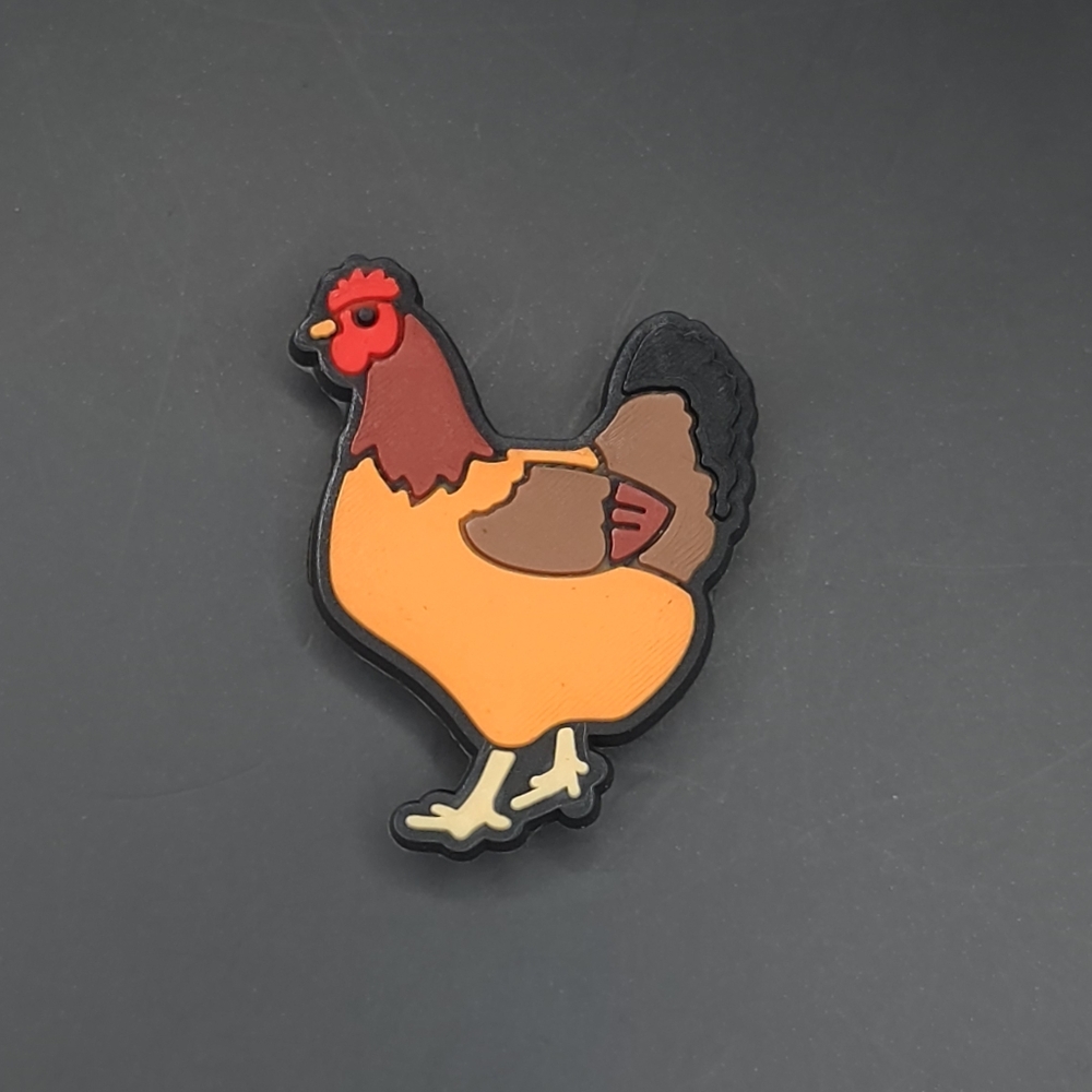 (5/$15) Chicken Croc Charm